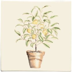 Potted Lemon Tree Plaque (W.HP1533)